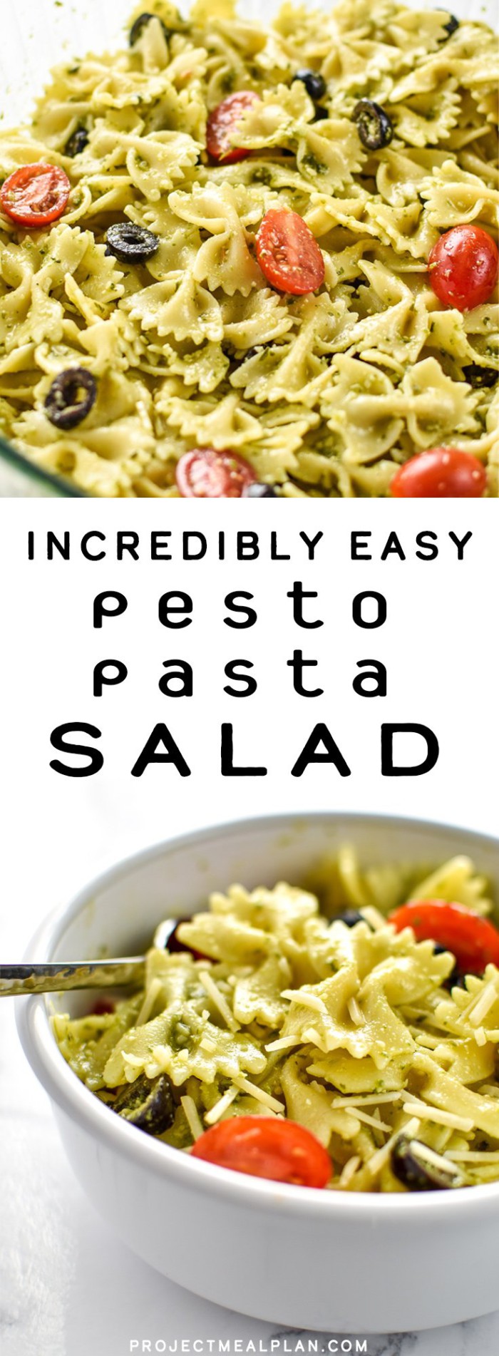 Incredibly Easy Pesto Pasta Salad Project Meal Plan