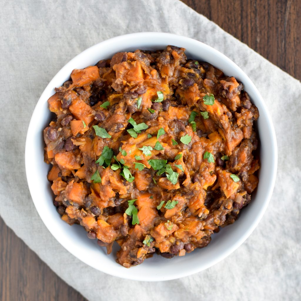 BBQ Black Bean Slow Cooker Sweet Potatoes Project Meal Plan