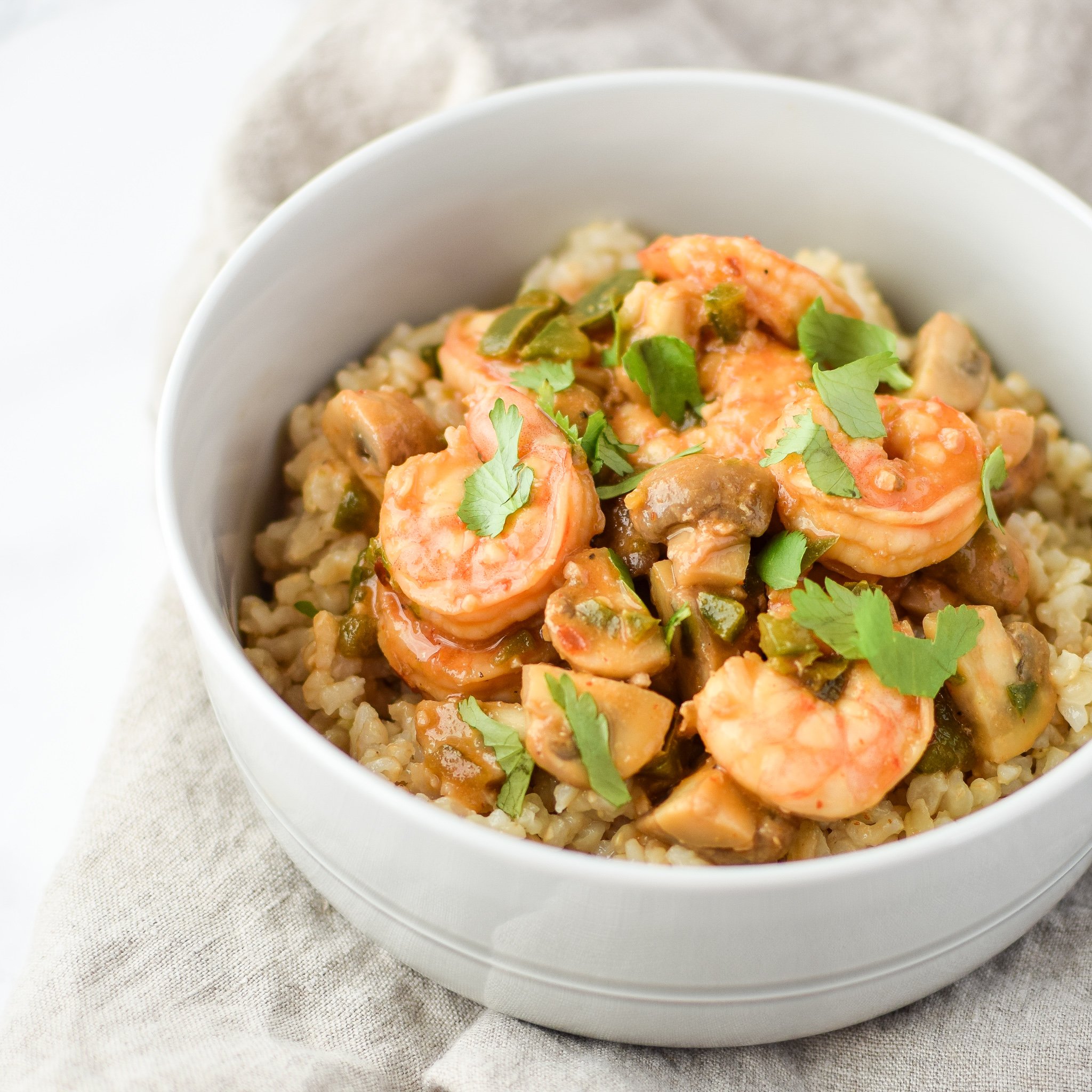 Easy Jalapeño Mushroom Shrimp Stir-Fry For Two recipe 