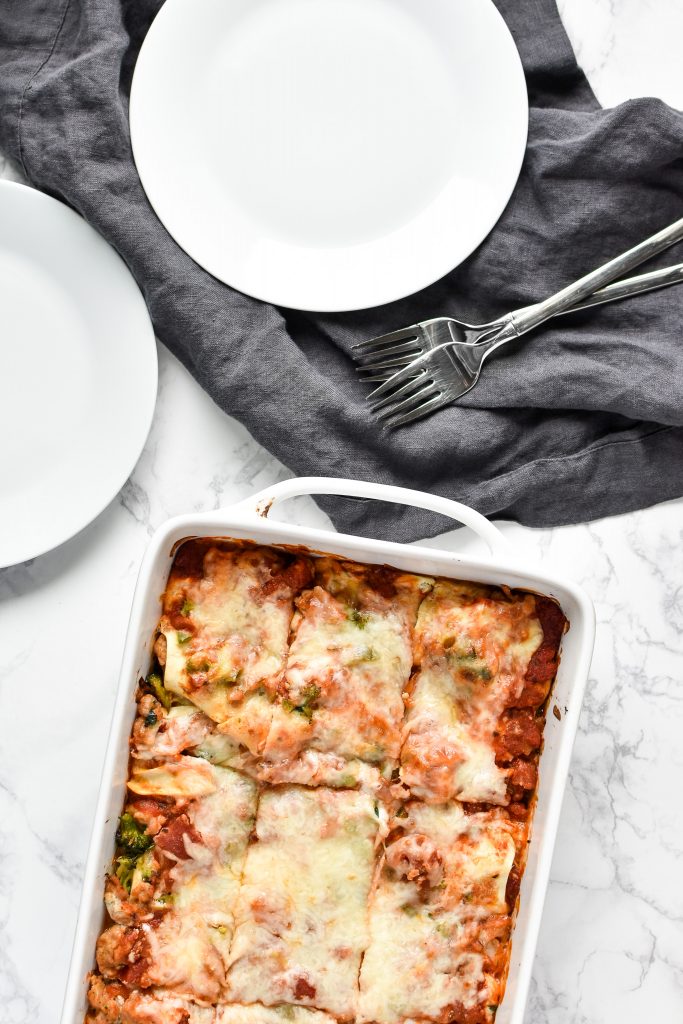 Leftover Vegetable Italian Chicken Lasagna Recipe - Project Meal Plan