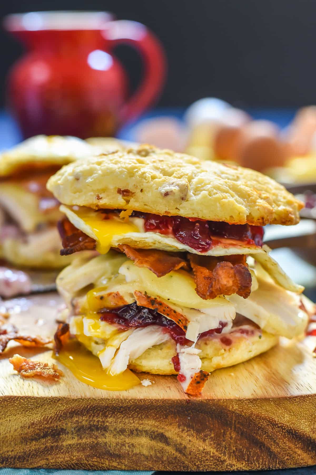 12 Ways to Turn Thanksgiving Leftovers Into Glorious Breakfast Food - Check out some great ideas to help you turn all those delicious leftovers into breakfast! This is probably the best looking breakfast sandwich in existence!