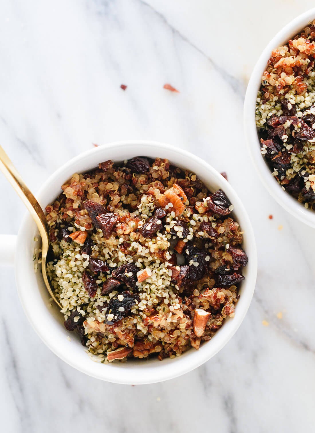 Cinnamon toast breakfast quinoa bowls.