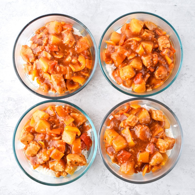 Instant Pot Sweet Ginger BBQ Chicken Meal Prep Project Meal Plan
