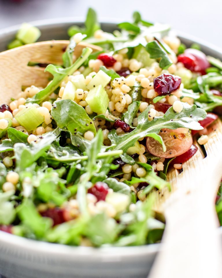 MakeAhead Lemon Poppyseed Couscous Arugula Salad Project Meal Plan