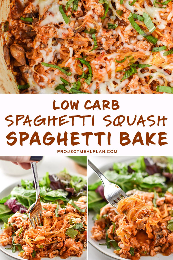 Low Carb Spaghetti Squash Spaghetti Bake - Project Meal Plan