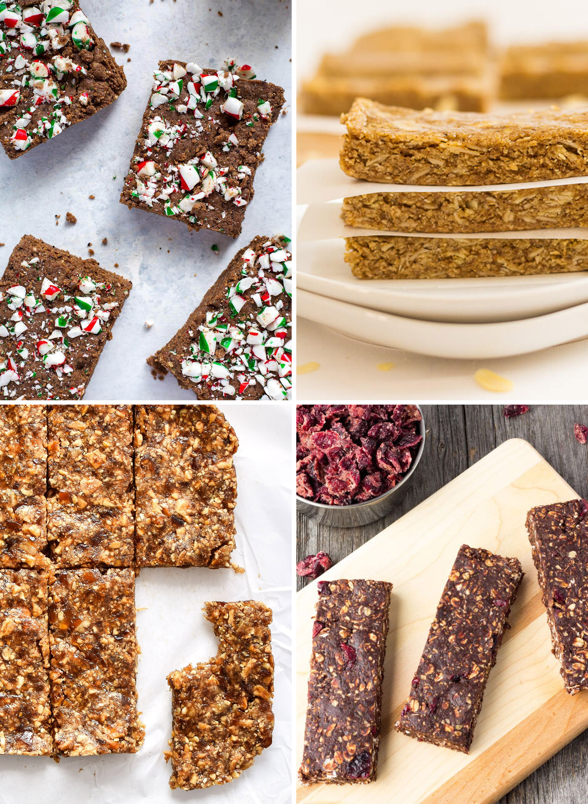4 kinds of no bake homemade snack bars you can meal prep