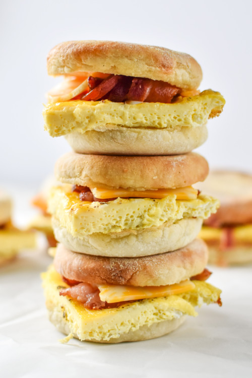 Make-Ahead Bacon Breakfast Sandwiches - Project Meal Plan