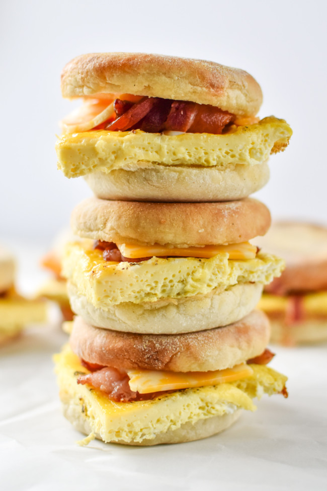 MakeAhead Bacon Breakfast Sandwiches Project Meal Plan