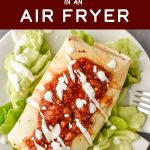I'm bringing that crispy deep-fried restaurant style meal straight to your kitchen by teaching you How to Make Chimichangas in an Air Fryer! These chimichangas work great for meal prep and are freezer friendly! #airfryerrecipes #airfryer #chimichangas #projectmealplan