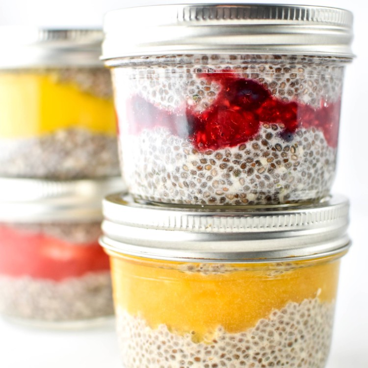 Chia Pudding Breakfast Parfaits Four Ways - Project Meal Plan