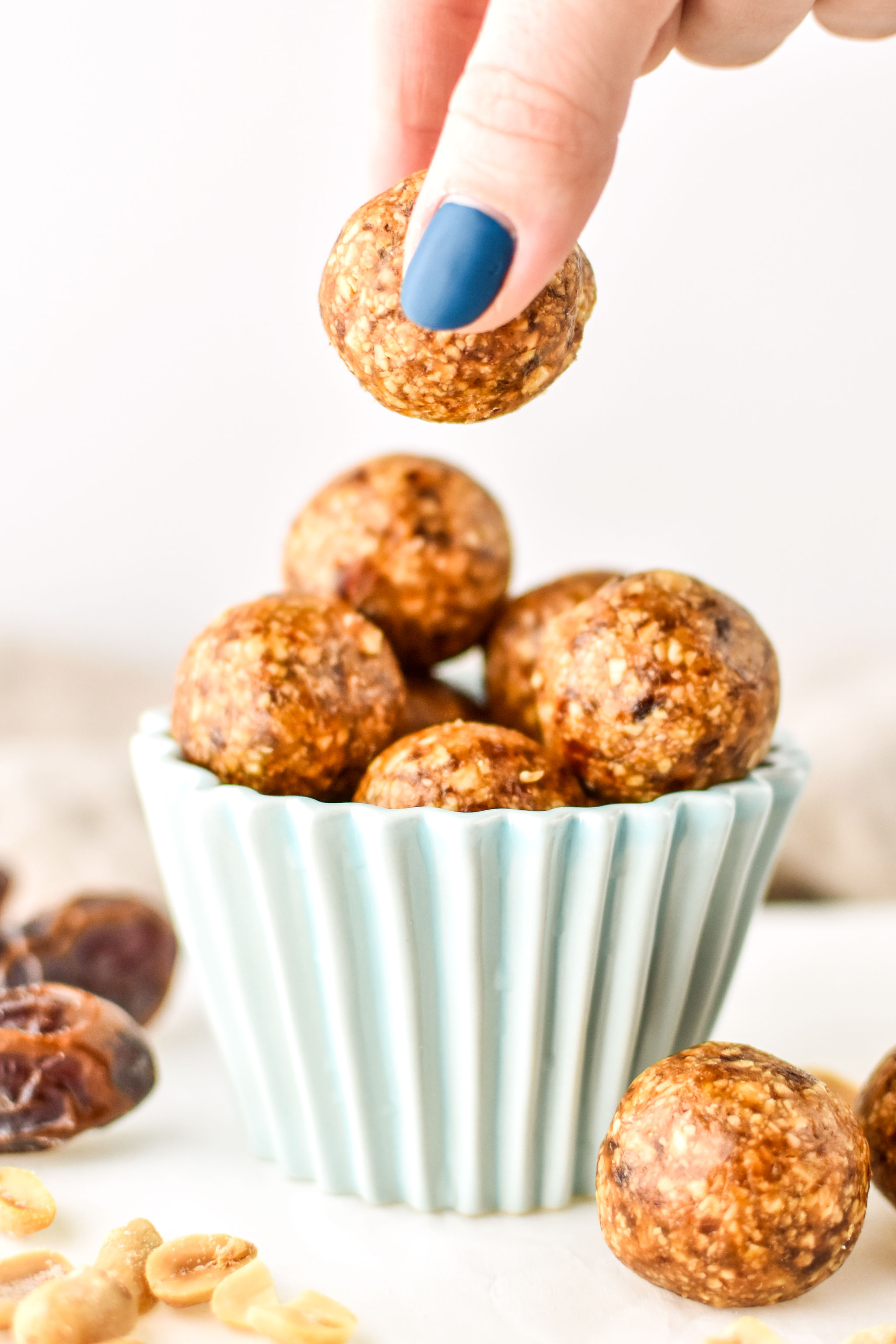 Taking a Peanut butter cookie ball from the stash!