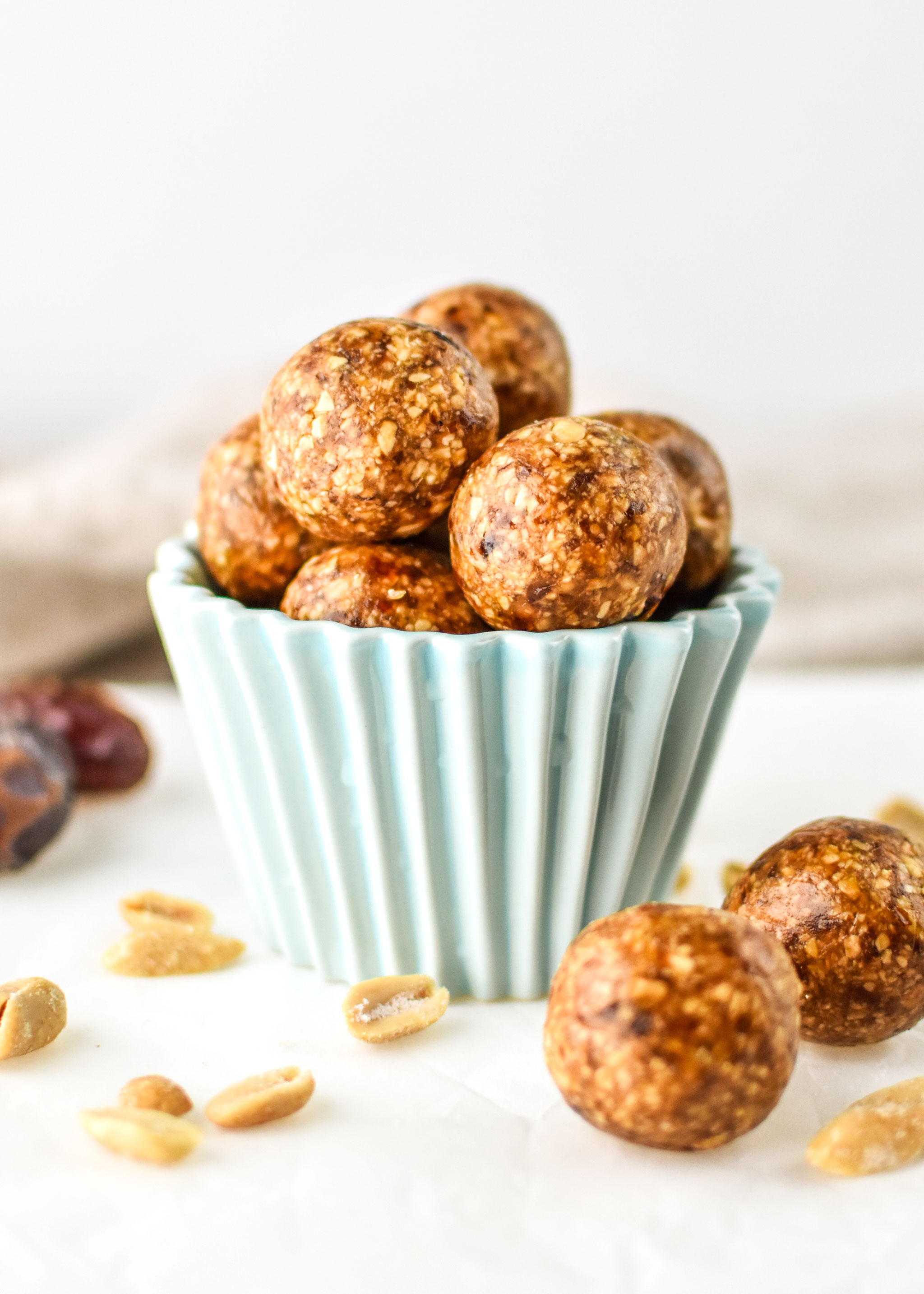 Peanut butter cookie balls on display!