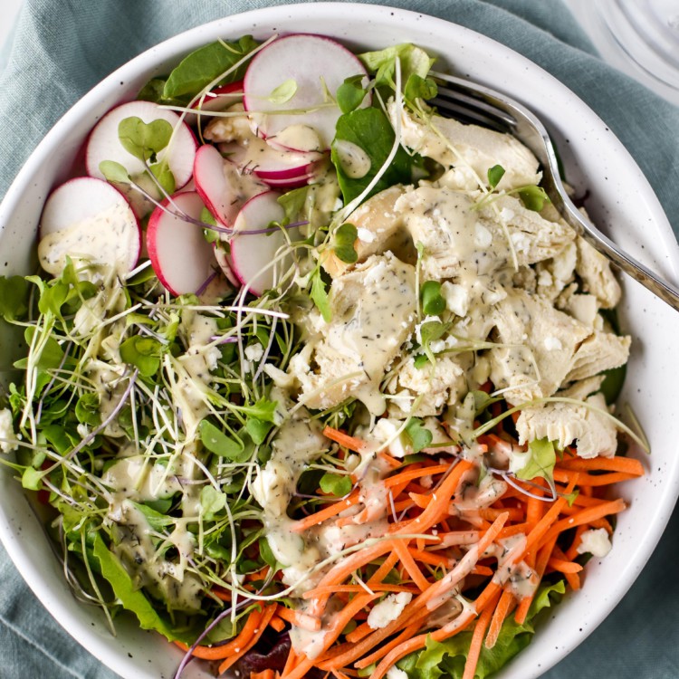Simple Spring Mix Lunch Salad is a simple idea you can customize for your lunch this week!