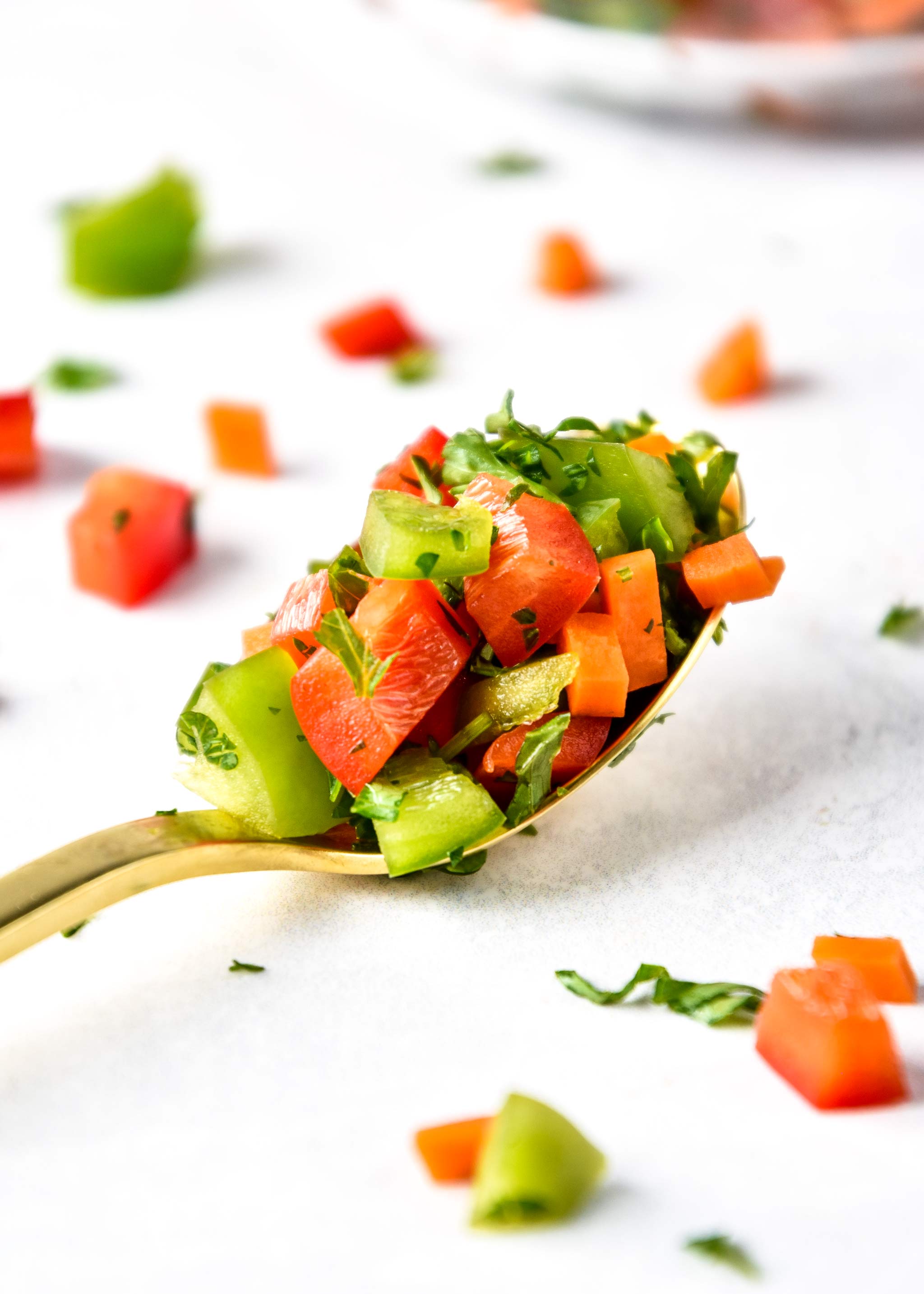 spoonful of everyday vegetable confetti