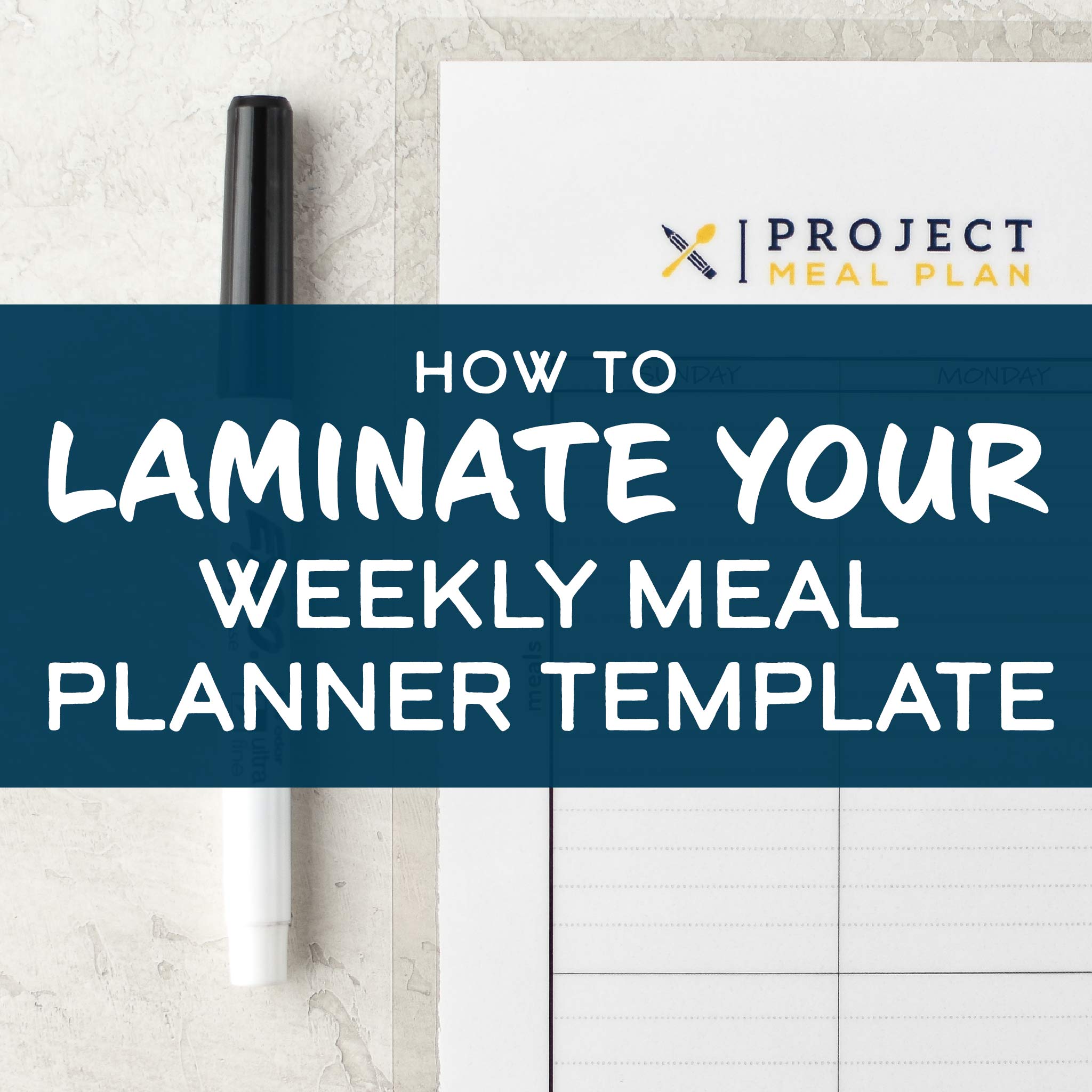 Meal Planning Templates - Project Meal Plan