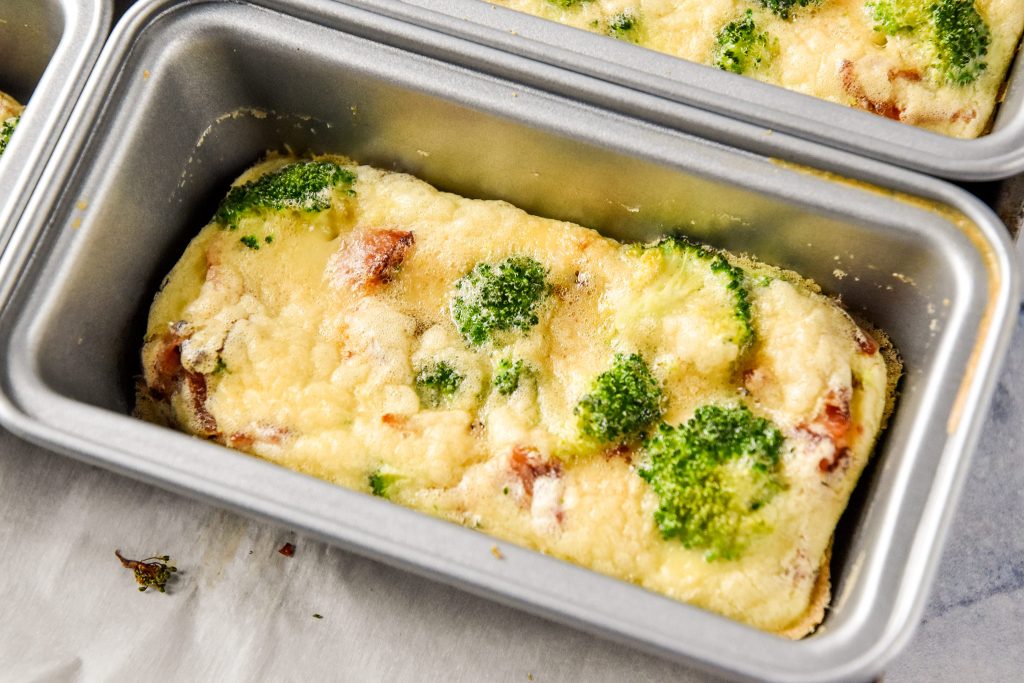broccoli bacon mini frittata.