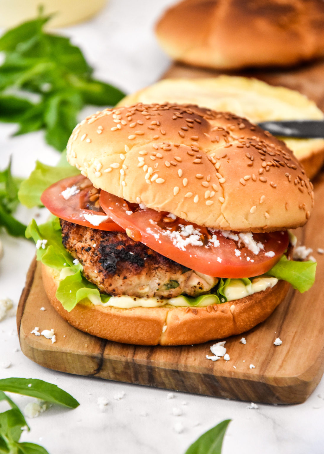 Feta Basil Turkey Burgers Project Meal Plan