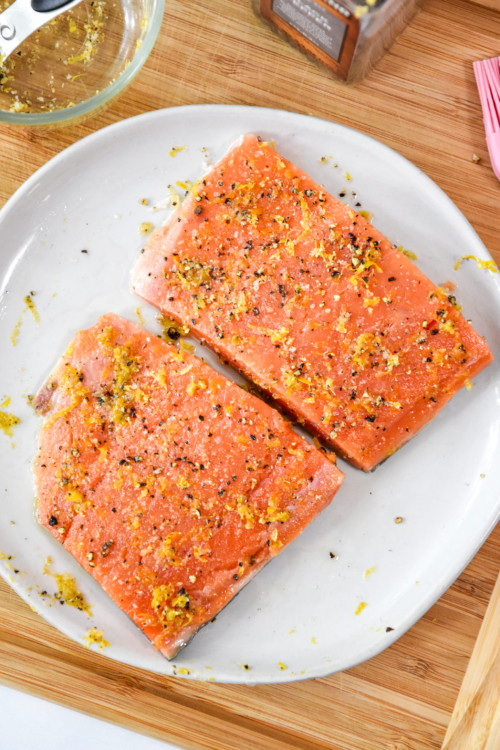 Air Fryer Lemon Pepper Salmon - Project Meal Plan