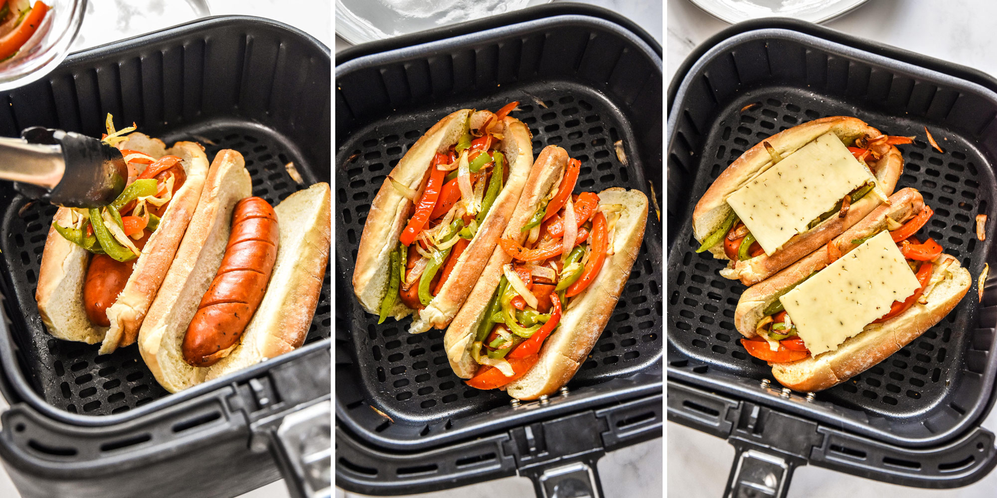 Air Fryer Sausage Dogs with Peppers and Onions Project Meal Plan