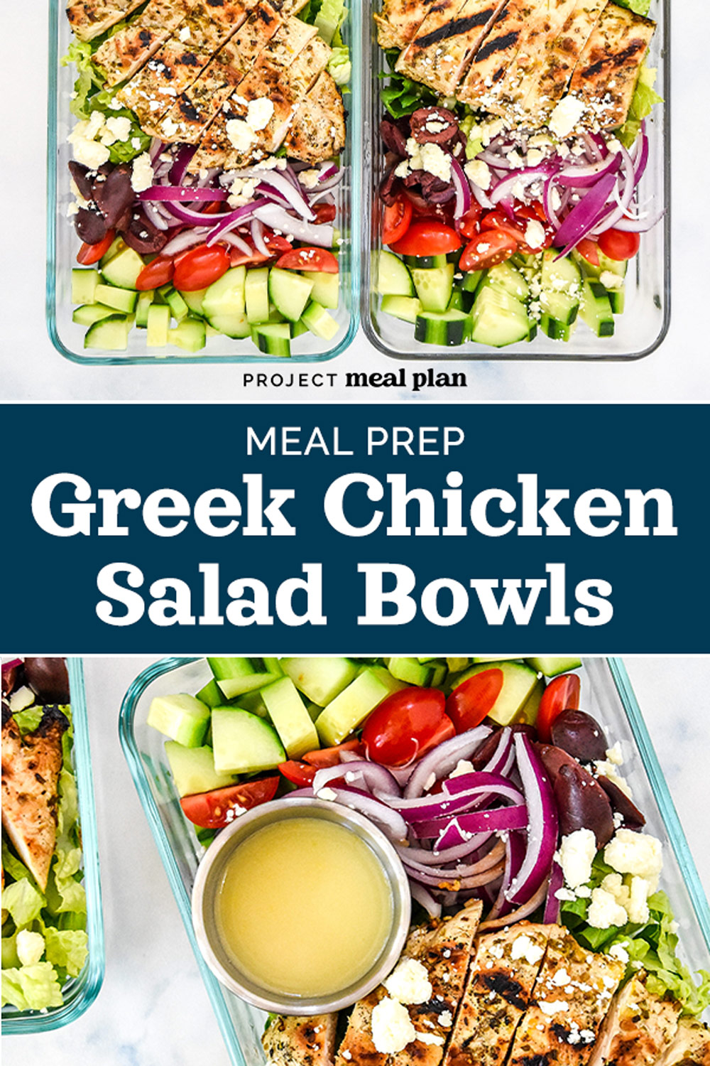 Greek Chicken Salad Meal Prep - Project Meal Plan