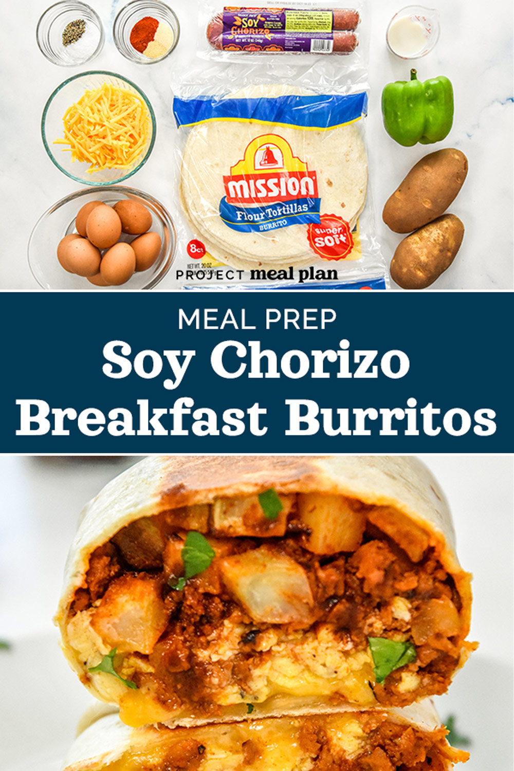 Meal Prep Soy Chorizo Breakfast Burritos Project Meal Plan
