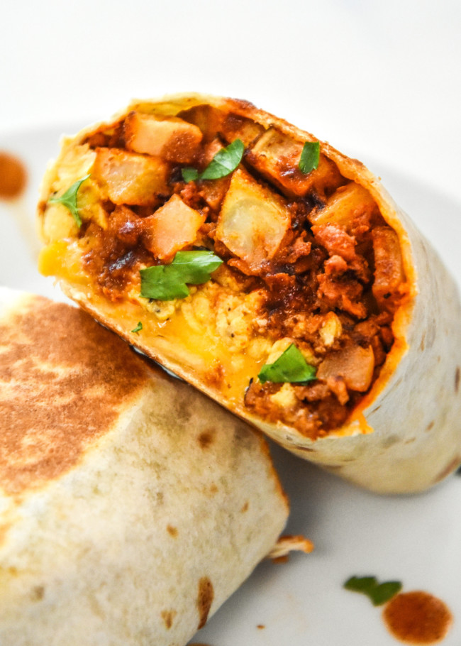 Meal Prep Soy Chorizo Breakfast Burritos - Project Meal Plan