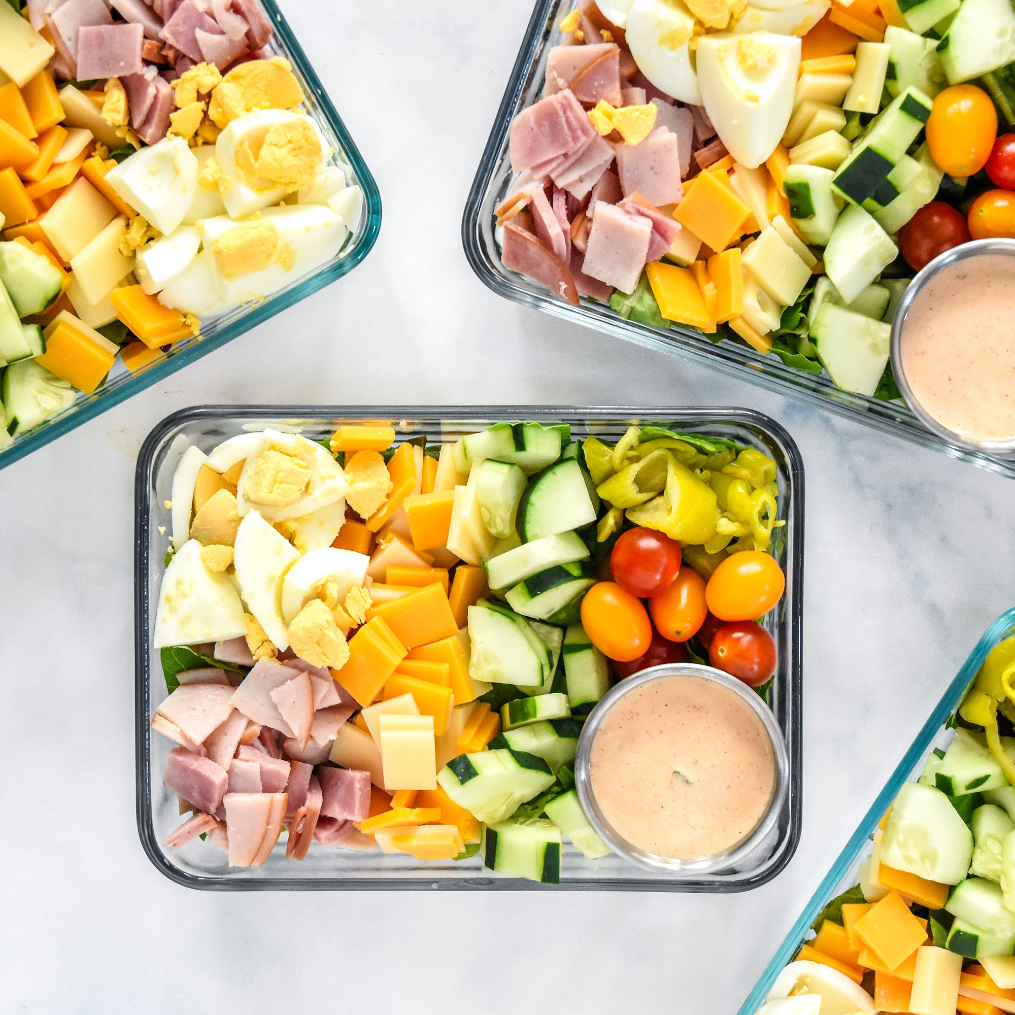 Easy Chef Salad Meal Prep - Project Meal Plan