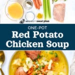 pin image with text for simple red potato chicken soup.