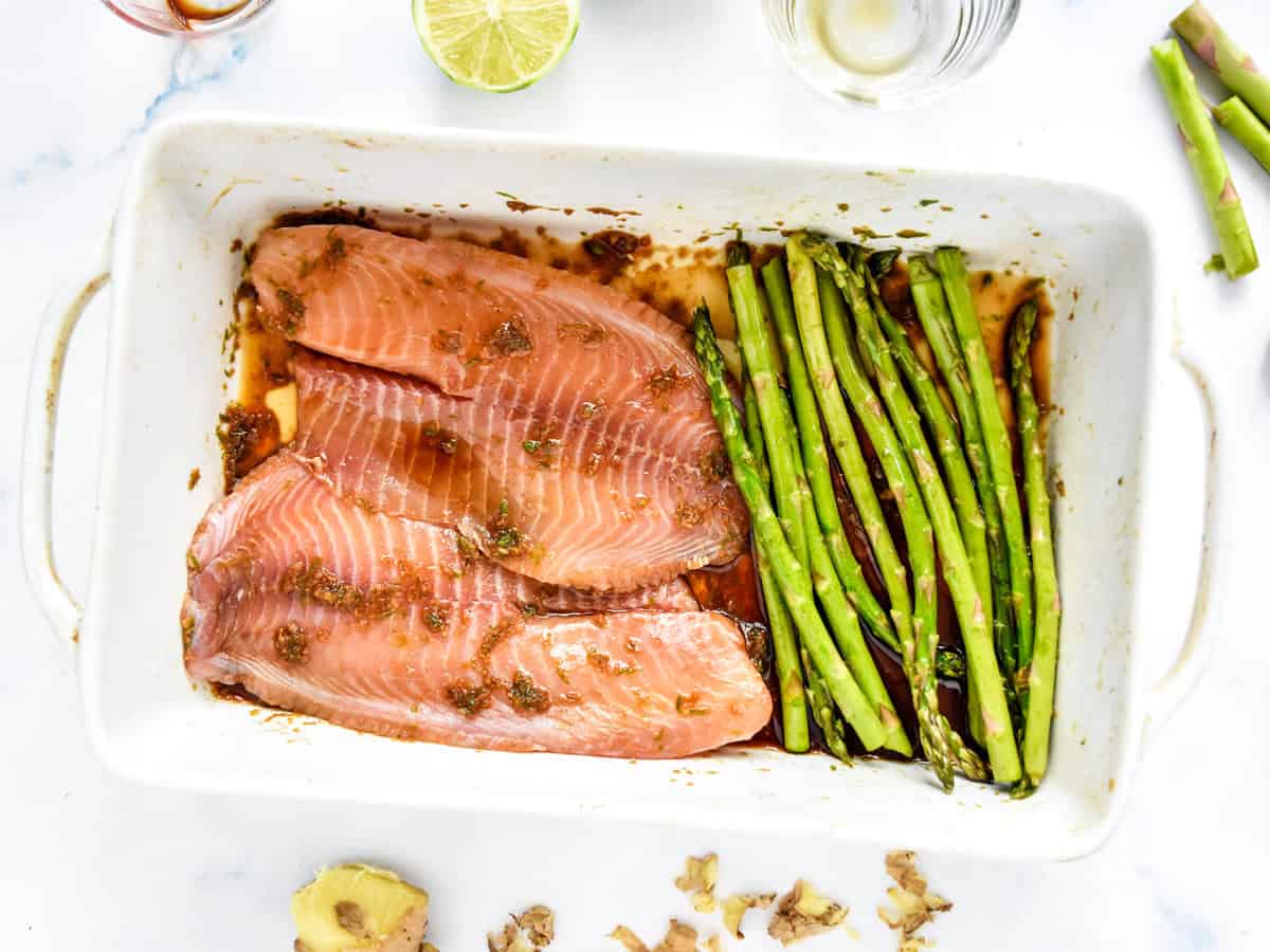 Ginger Soy Tilapia and Broiled Asparagus - Project Meal Plan