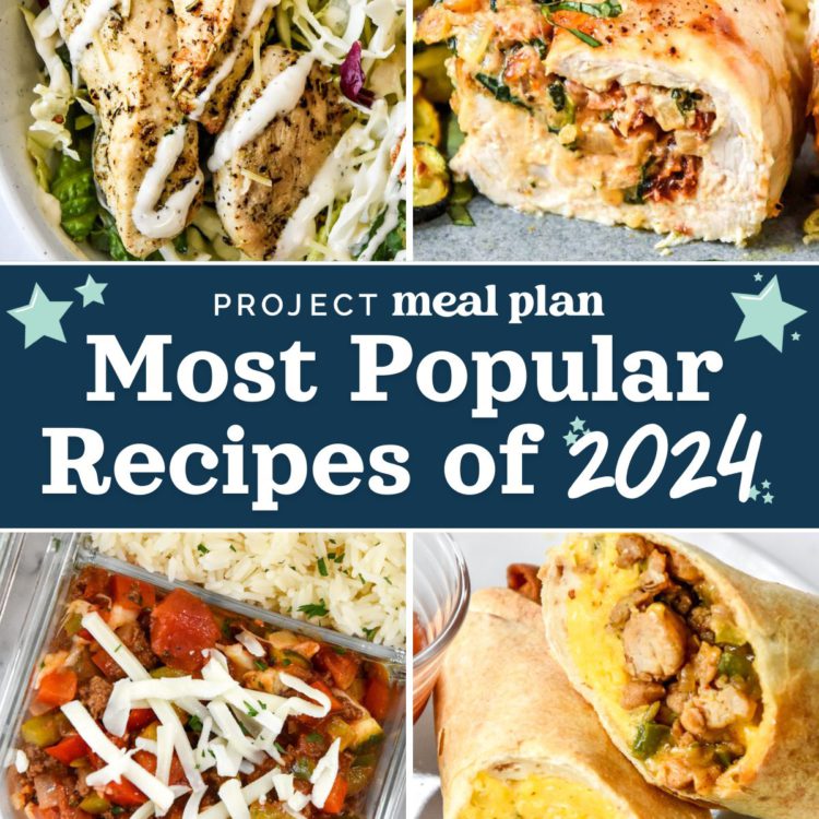 most popular recipes of 2024 cover image with text.