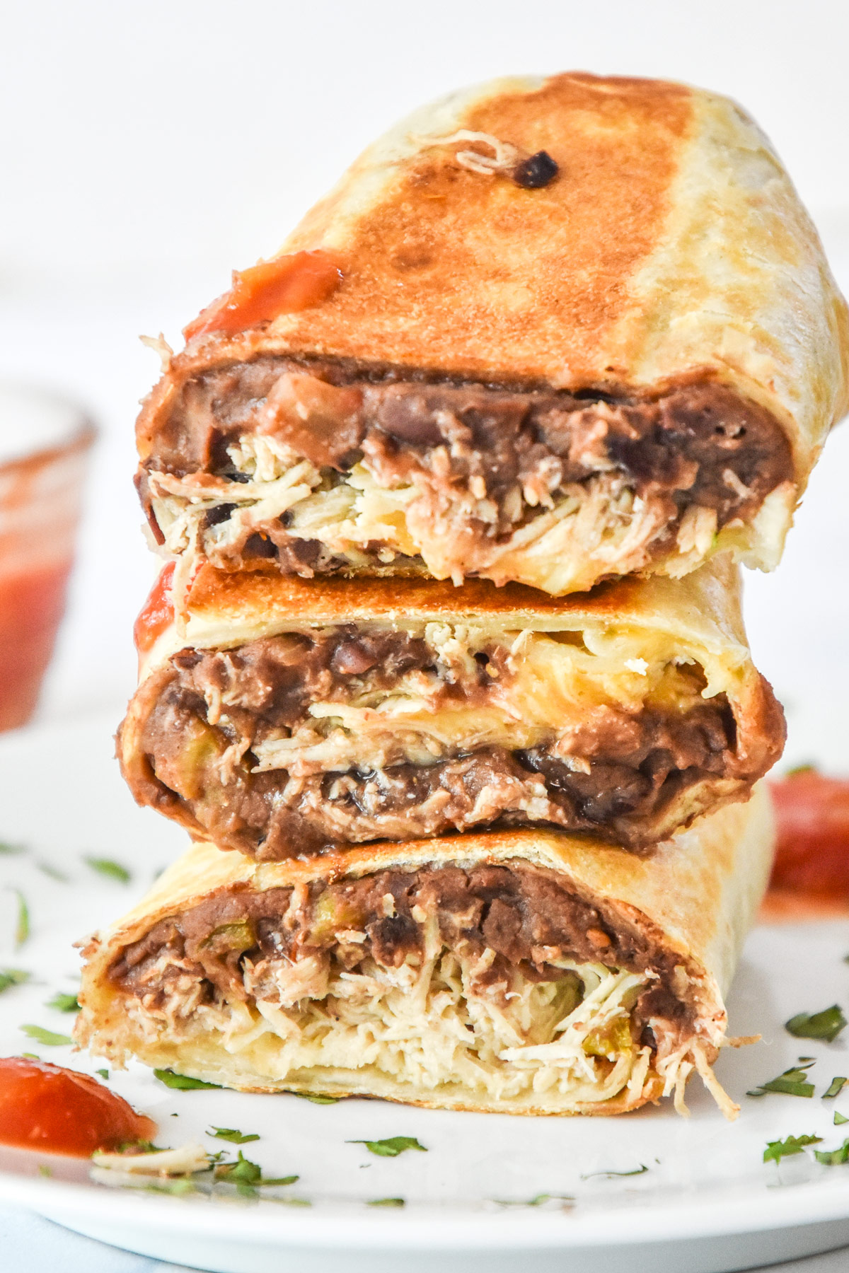 Easy Chicken Bean Burritos Meal Prep